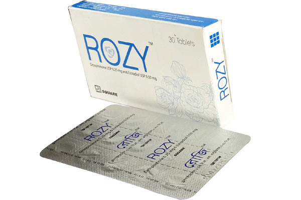 Rozy Tablet, Drospirenone + Estradiol 0.5 mg+0.25 mg