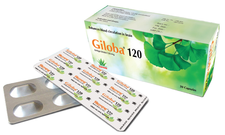 Giloba Capsule, Ginkgo Biloba 120 mg