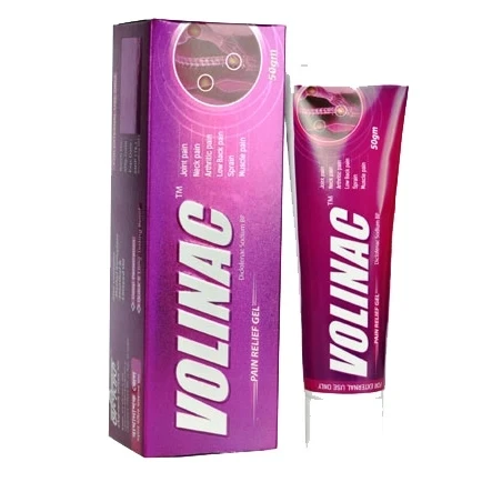 VOLINAC Gel 50 gm tube, Diclofenac Sodium + Methyl Salicylate + Linseed Oil + Menthol 1% w/w