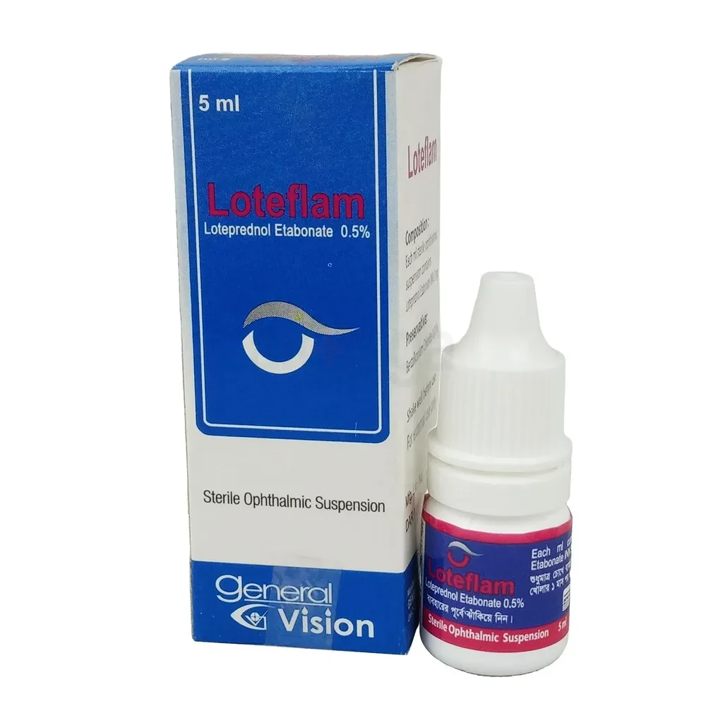 Loteflam Ophthalmic Suspension 5 ml drop, Loteprednol Etabonate 0.5%