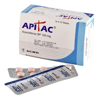 Apitac Tablet, Aceclofenac 100 mg