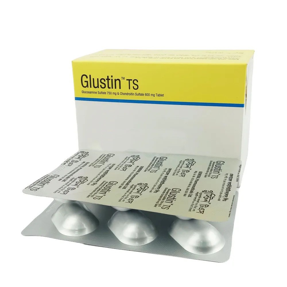 Glustin TS Tablet, Glucosamine Sulfate + Chondroitin 750 mg+600 mg