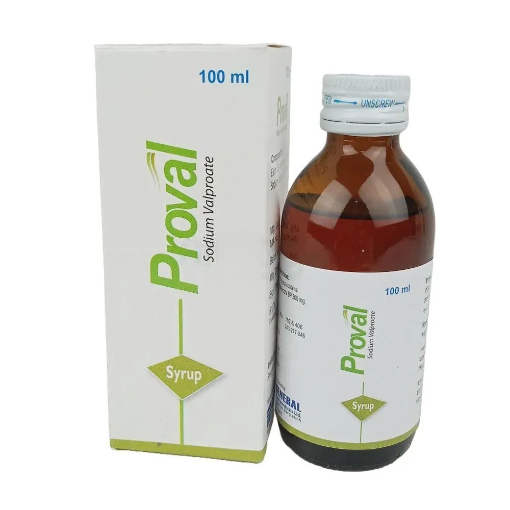 Proval Syrup, Sodium Valproate 200 mg/5 ml
