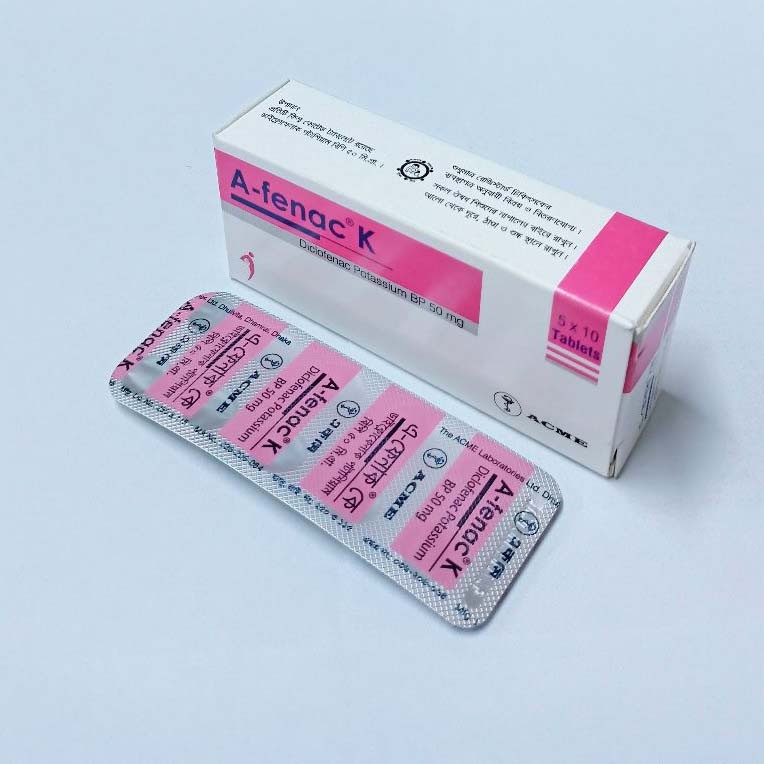 A-Fenac K Tablet, Diclofenac Potassium 50 mg ACME La