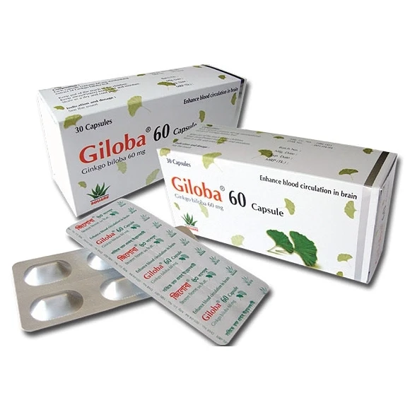 Giloba Capsule, Ginkgo Biloba 60 mg