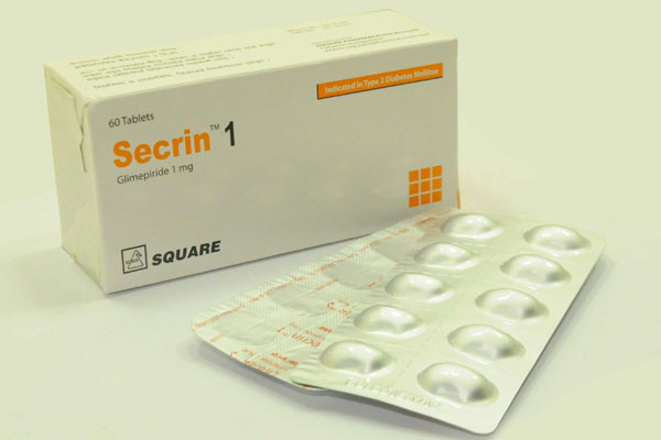 Secrin Tablet, Glimepiride 1 mg