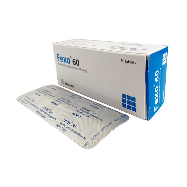 Fexo Tablet, Fexofenadine Hydrochloride 60 mg