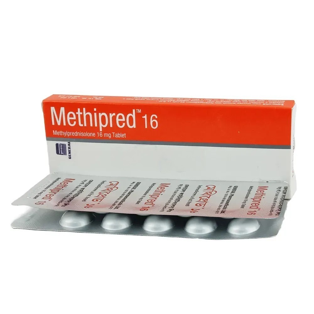 Methipred Tablet, Methylprednisolone 16 mg