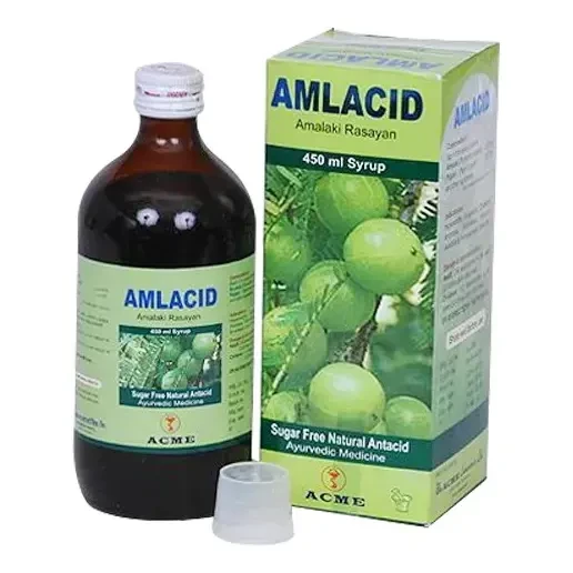 Amlacid Syrup 450 ml bottle, Amalaki Rasayana